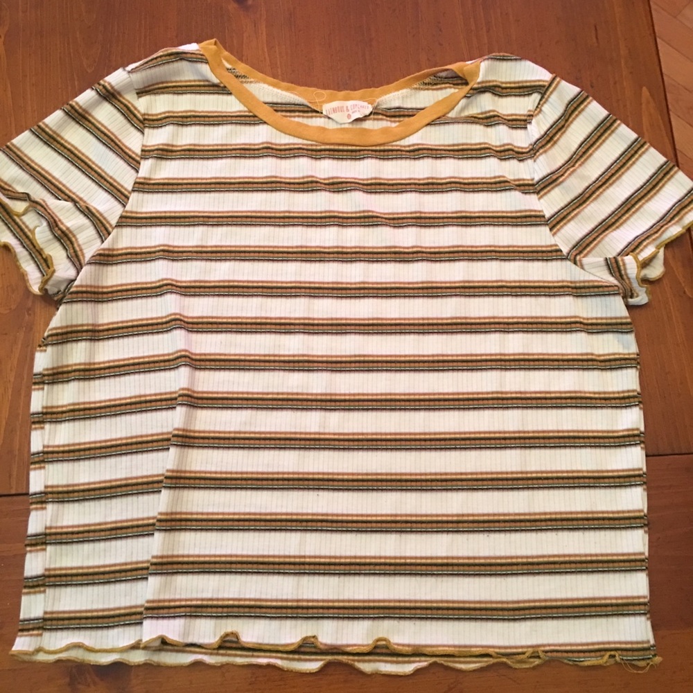 Striped Crop Top